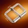 Wire buckle, 3.9 × 2.7 cm, 32 mm, 5 pcs, economy, silver color