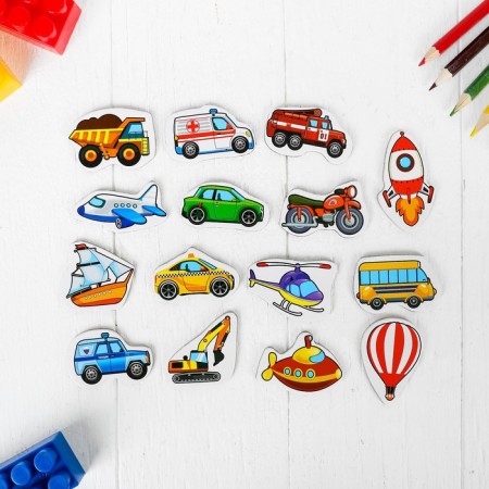 Developing magnets "Transport", 15 pcs.-7