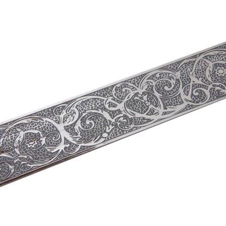 Bar for cornice "monogram", height 7 cm, length 25 m, graphite color, silk