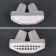 A snore device, in a case, 5 × 3.5 × 2 cm, white color