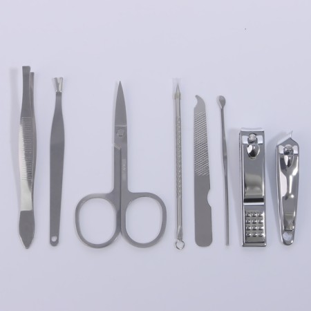 Set of manicure "texture", 8 objects, in case, black color-3