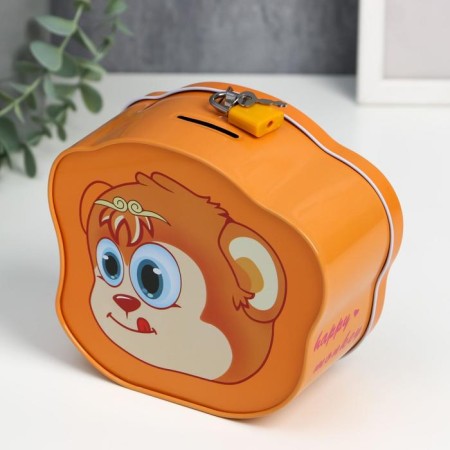 Piggy bank Metal "Monkey" mix 13.6x15.2x7.7 cm-2