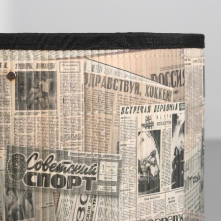 Obazhur "newspapers" E27 white 30x30x20 cm-3