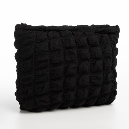 Cosmetic bag with lightning, black color