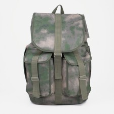 Tourist backpack, 55 liters, cord department, 3 outer pockets, ZFTS, green color