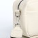 Bag Cross-Bodi with a zipper, white color