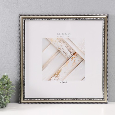 Photo frame Plastic "Gallery" 40x40 cm silver (plastic screen)-4