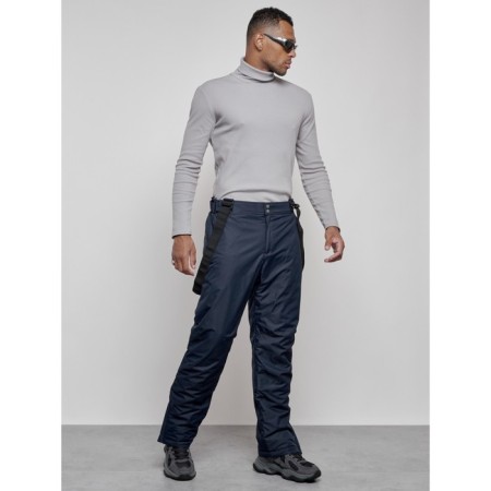 Semi-combineson ski insulated male winter, size 56, dark blue color-17