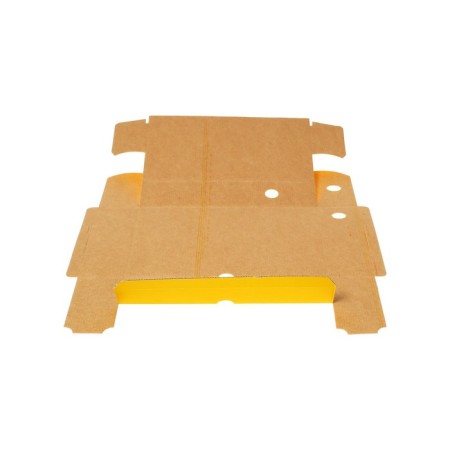 Archive box with A4 Calligrata valve, 100 mm, microgofrotcard, up to 900 sheets, yellow-5