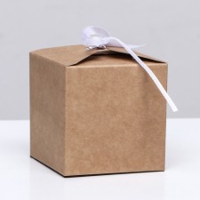 Folding craft box, square. 8 x 8 x 8 cm,