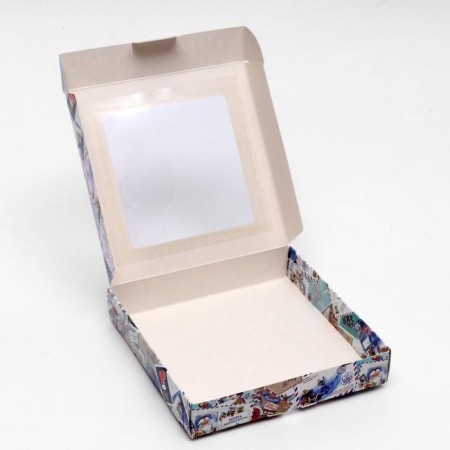 Self -assembly box "New Year's Post", 16 x 16 x 3 cm-1