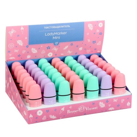 1-5 mm marker 1-5 mm, ladymarker mini mint/pink/lilac, mix-5