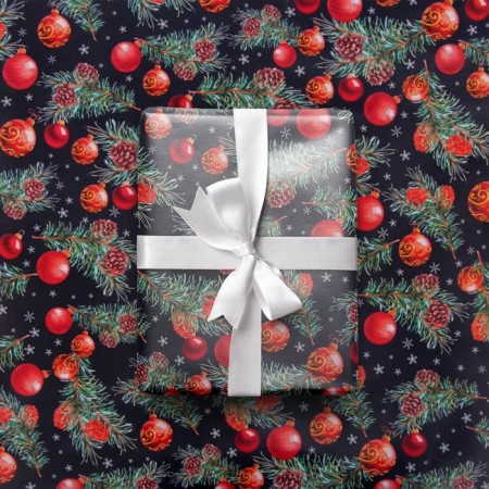 Paper Glossy Paper "Balls on the Branes", 70 x 100 cm, New Year-1