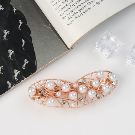 Hair hairpin "Militsa" heart, 8 cm