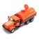 Metal “fuel” truck, inertial, orange color