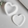 Mold Silicon "Casket Heart" with a lid 9x8x4.9 cm