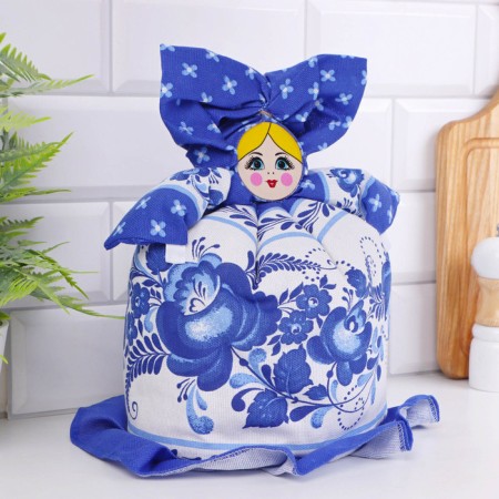 Hall on the kettle "lady", medium, gzhel