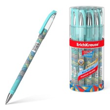 Ballic handle Erichkrause Colortouch Emerald Wave, node 0.7 mm, blue ink blue
