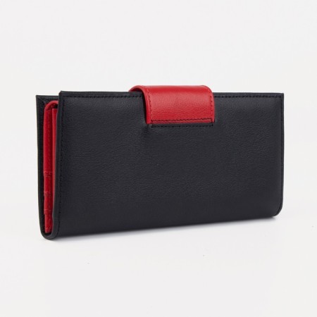 Women's wallet on lightning Black/Red color-1