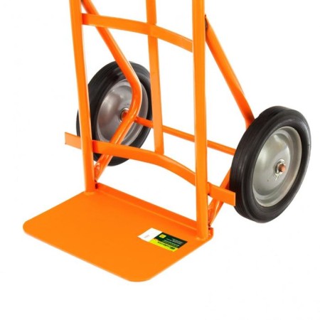 The trolley is manual, two -wheeled: load/p 130 kg, orange-5