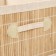 Folding box for storage, 20x30 cm H 17 cm, bamboo, lining, fabric, mix