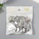 Buttons plastic for creativity 2 punctures "rhombus in a circle. Crystal" set of 20 pcs 2.1x2.1 cm