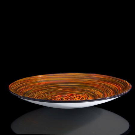 Interior dish "Milan Glass", orange, 48 × 48 cm-1