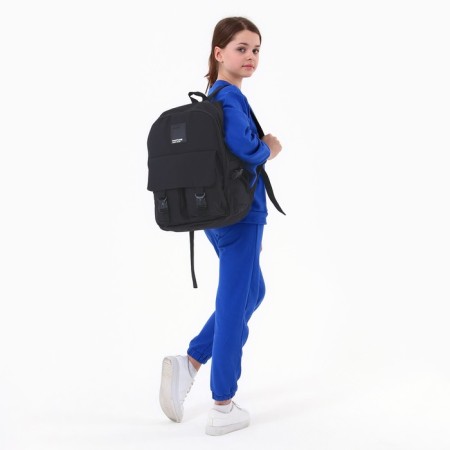 School backpack 39x30x14 cm "September 1: Black"-1