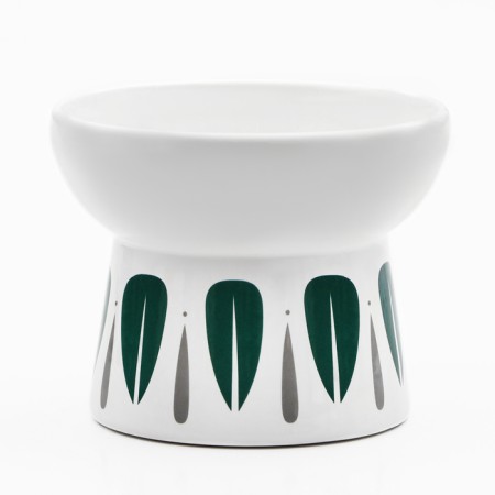 Ceramic "leaves" 150 ml 13 x 9 cm white-3