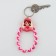 Key keychain children's lace "Princess" 15 x 6 cm