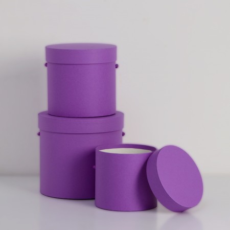 Set of boxes 3 in 1 (18*18*17/15*15*15/12*12*12 cm), lavender-2