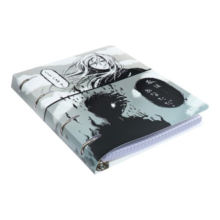 Notebook on rings A5, 100l CL comics, regional plastic, tisn foil, BLPS BL-2