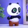 Night Panda Led RGB from 3xlr44 7x7x111cm Risalux batteries