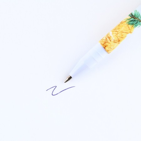 A pen with a cap software “miracles happens”, plastic, blue paste, 0.7 mm-2