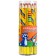 Pencil with a multi-color barrel of the multi-gun, "raccoon and rainbow", thickened