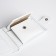 Wallet on the button, Textura, white color
