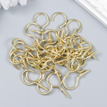 Crook screw for fastening paintings, photo frames 2x3.7 cm-2