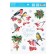 Interior sticker "Winter Birds", 21x29.7 cm, New Year