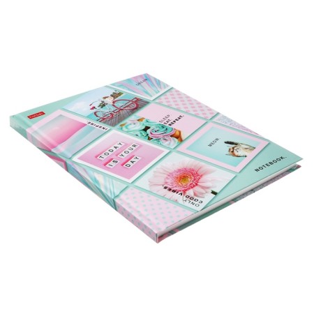 A5 Business Notepad, 80 sheets "Bright Emotions", solid cover, 5-color block-1