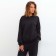 Women's costume (sweatshirt/pants), black color, size 50