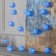 Garland "thread" 5 m with nozzles "Blue Blueberry", IP20, transparent thread, 20 LED, white glow, 220 V