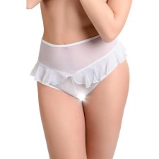 Erotic panties with high landing Erolata Lana, White (46-48)