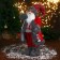 Santa Claus "in a red checkered sweater, with a flashlight" 23x45 cm