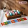 Claus for eggs on legs, 10 cells, a thermal monklaka for 7 eggs, birch, 25 × 12 × 5 cm