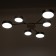 Chandelier 1319/6BKGR LED 144W 3000-6000K black, gray 75x75x5 cm Bayerlux