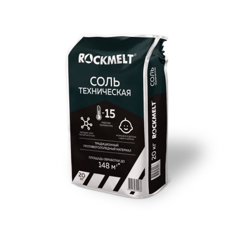 Anti -altoply reagent “Technical salt”, 20 kg, operates up to -15 ° C, in the package