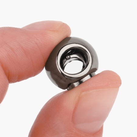 Cord lock, d = 6 mm, 5 pcs, black nickel color-2