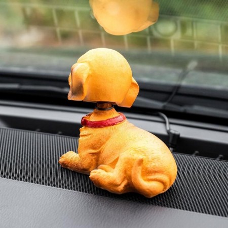 Dog on a car panel shocking his head, SP15-4