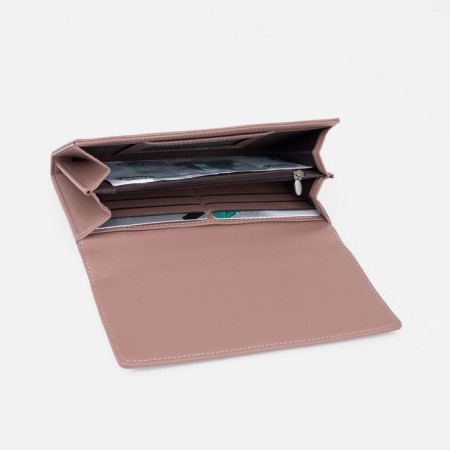Women's wallet on magnets, pink color-3