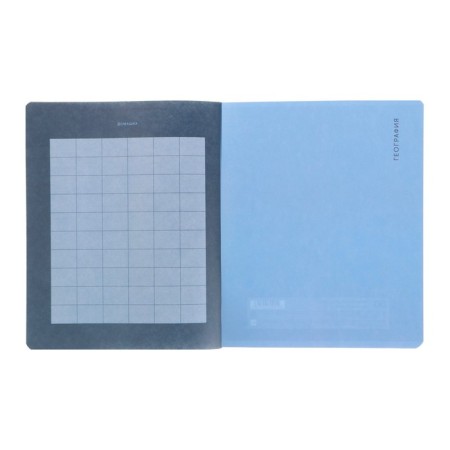 Subject notebook monocolor.element, 48 sheets in the geography cage, covered cardboard, lamination of software touch, selective varnish, offset block 70 g/m2-5